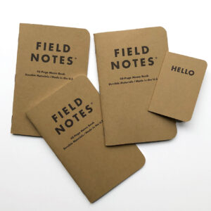 lose aufgereiht, Field Notes, Dreierset, mixed,