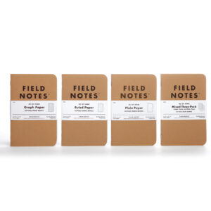 Field Notes, Klassiker, 4 Sorten Notizhefte, im 3er-Set,