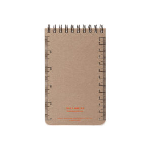 Field Notes, Heavy Duty, Schreibblock, Rückseite, mit Skala