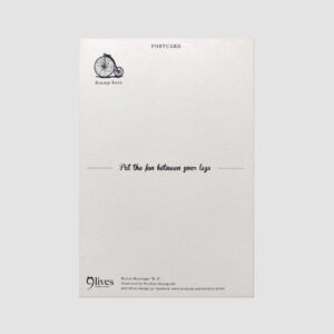 Postkarte, Rückseite, Bike Messenger, aus Japan,