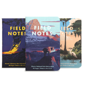 3er-Set Notebooks, Field Notes, National Park Edition, F
