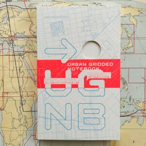 Urban Gridded Notebook, Notizbuch, feine Stadtpläne auf allen Seiten