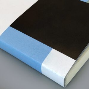 Notizbuch, grafischer Umschlag, Recyclingpapier, 10 x 15 cm,