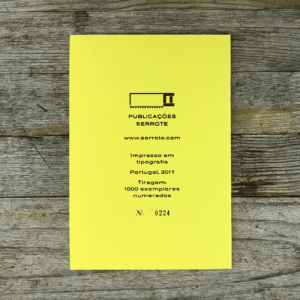 Serrote Notebook, limitiert, Sortido, verschiedene Innenblätter, gelb,