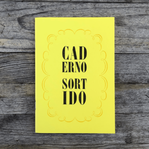 Serrote Notebook, Caderno Sortido, gemusterte, einfarbige Innenseiten, gelb