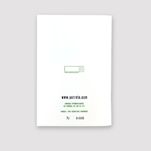 Serrote Notebook, Rückseite, limitiert, Thema Garten,