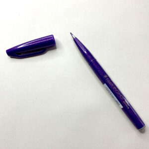 Sign Pen touch, lila, Ansicht der Spitze, Pinselspitze,