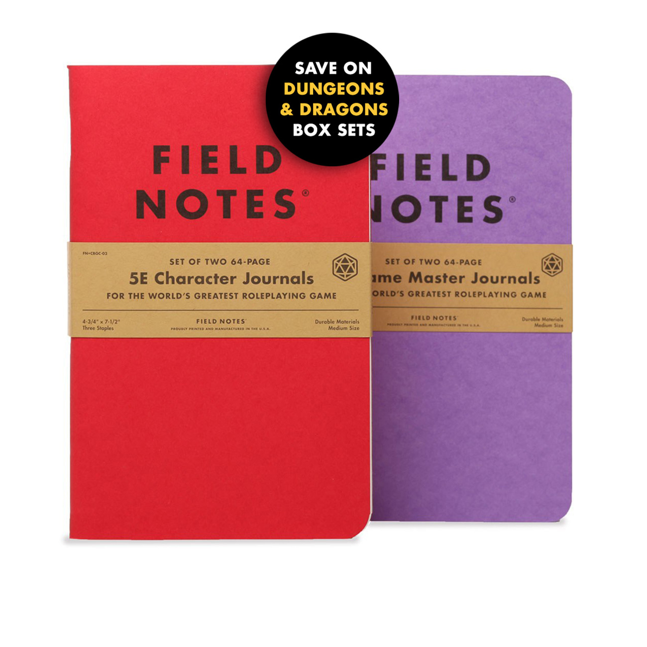 5E Character Journals, Game Master Journals, Field Notes