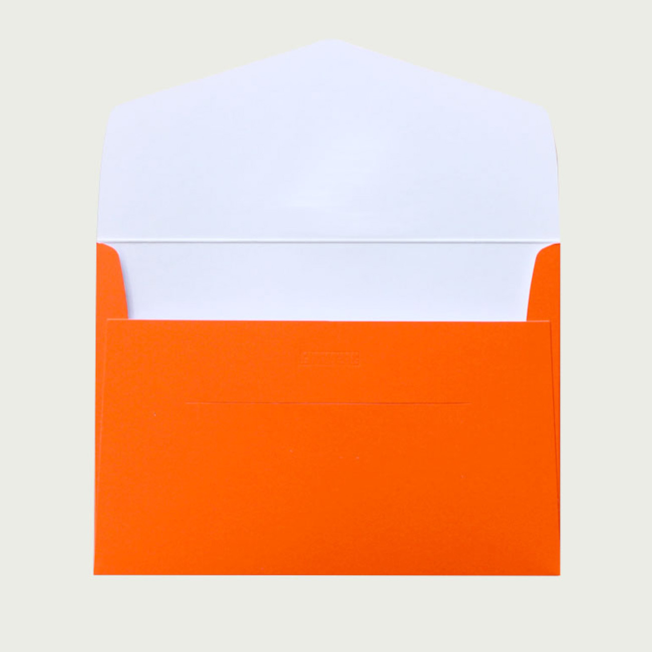 le typographe, C6 Kuvert, neonorange, innen weiß