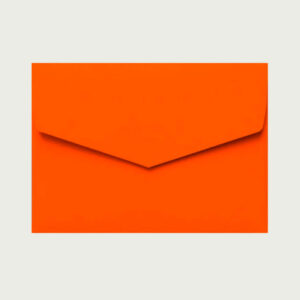 le typographe, C6 Kuvert, neonorange,