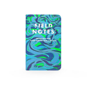 Field Notes Is a River alive? Front in Blau und Grün