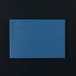 le typographe Notizheft, blaues Cover