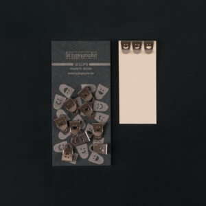 le typographe Metallklammer, zwölf im Set