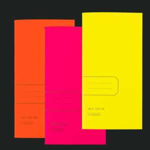 LE TYPOGRAPHE - Notizheft NEON schmal