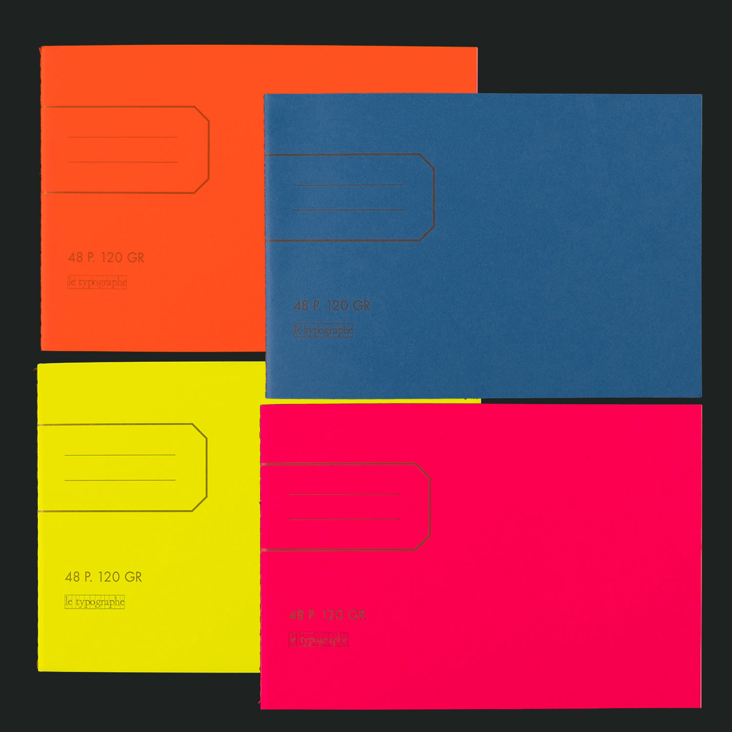 LE TYPOGRAPHE - Notizheft NEON quer