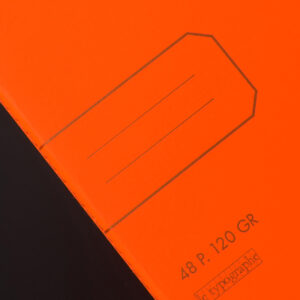 Le Typographe Neonorange, Frontdetail