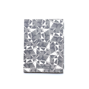 ESME WINTER - Notizheft, grau, gemustert,
