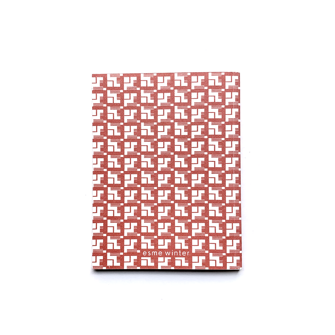 ESME WINTER, Notizheft, rot, Muster,
