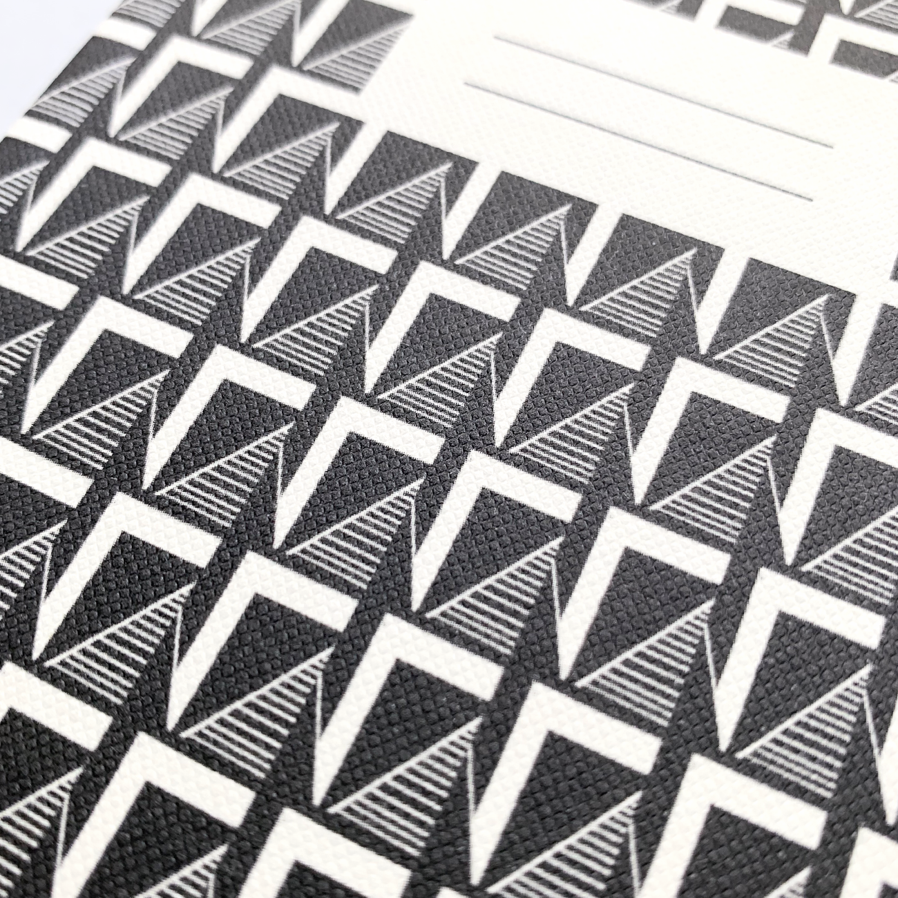 ESME WINTER - Notizheft, grau, gemustert, Detail,