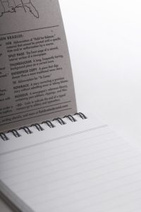 Field Notes, Front Page, Reporterblock, aufklappbar, schlank,