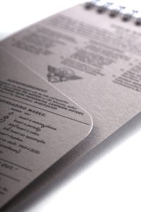Field Notes, Reporterblock, Detail, Innenfach,