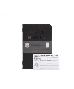 Field Notes, Clandestine, Edition, schwarz, Notizhefte, Thema Geheimschrift,