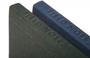 Field Notes, End Papers, Rücken, Detail, geprägt,