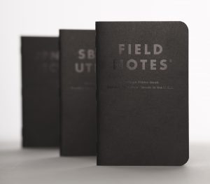 Field Notes, Clandestine, schwarz, Schrift lackiert, Notizhefte,