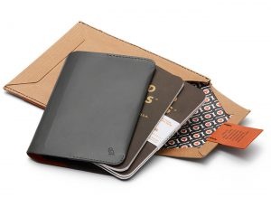 Lederetui, Bellroy, grau druchfärbtes Leder,