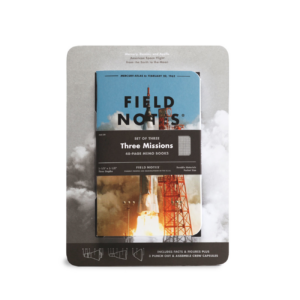 Field Notes, Three Missions, Raumfahrt, Notizhefte, Bastelbogen,