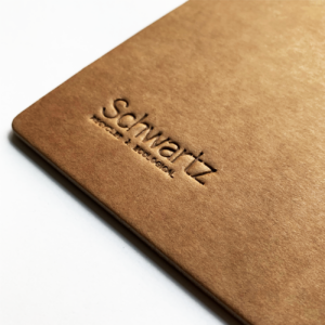 Schwartz Klemmbrett, braun